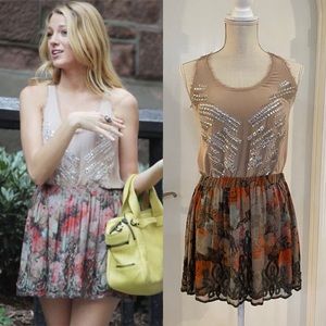 Haute Hippie ‘Love Her Madly’ Skirt ASO Gossip Girl Serena Van Der Woodsen XS